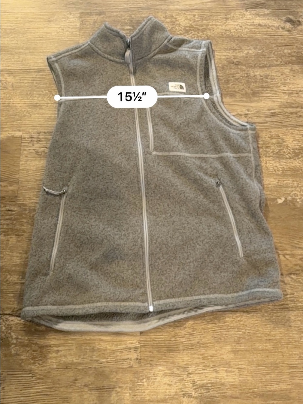 The North Face Gray Fleece Vest